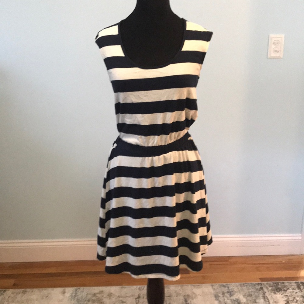 NWT Banana Republic Striped Fit & Flare Dress XS
